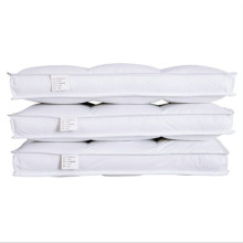 Quilted Feather and Down Gusset Bed Pillow Standard Queen Size White